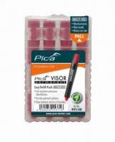 Pica VISOR permanent Refill Leads - Red